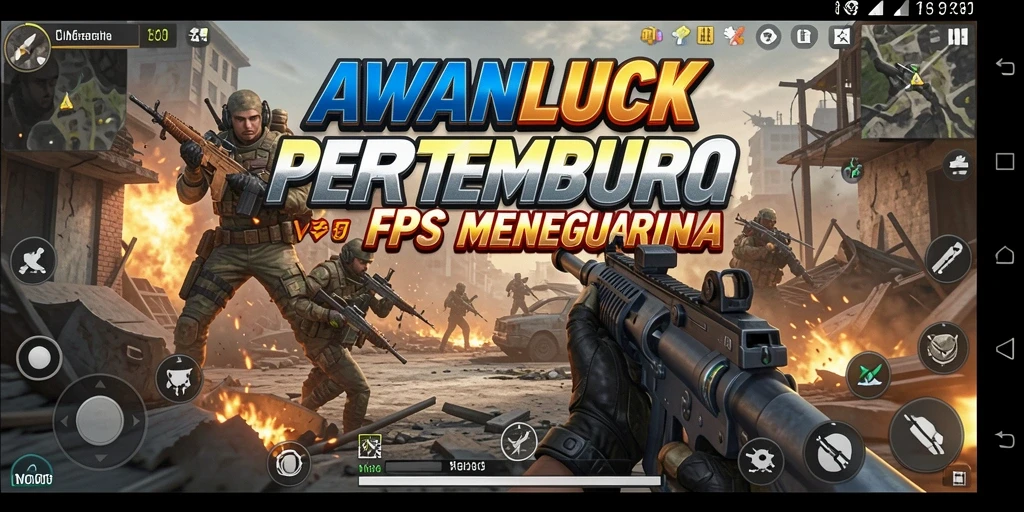 Gameplay epik dan menegangkan dalam AWANLUCK.