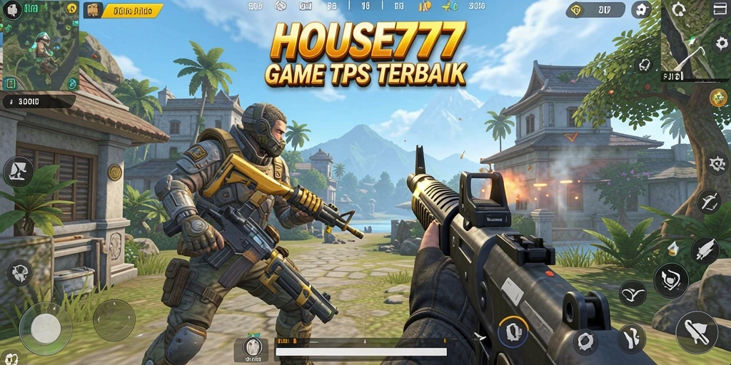 Screenshot utama HOUSE777 menampilkan aksi pertempuran yang mendebarkan.