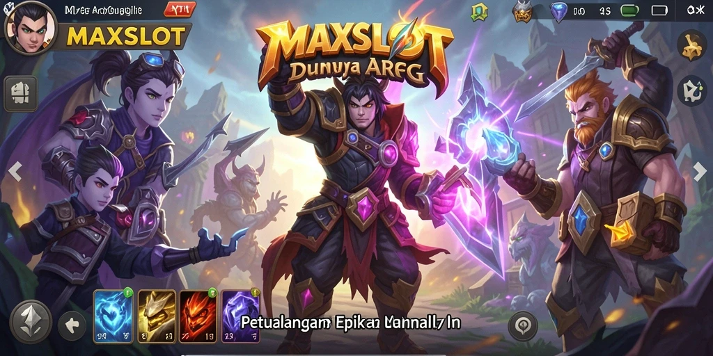 Tampilan gameplay menarik dan seru dalam MAXSLOT.