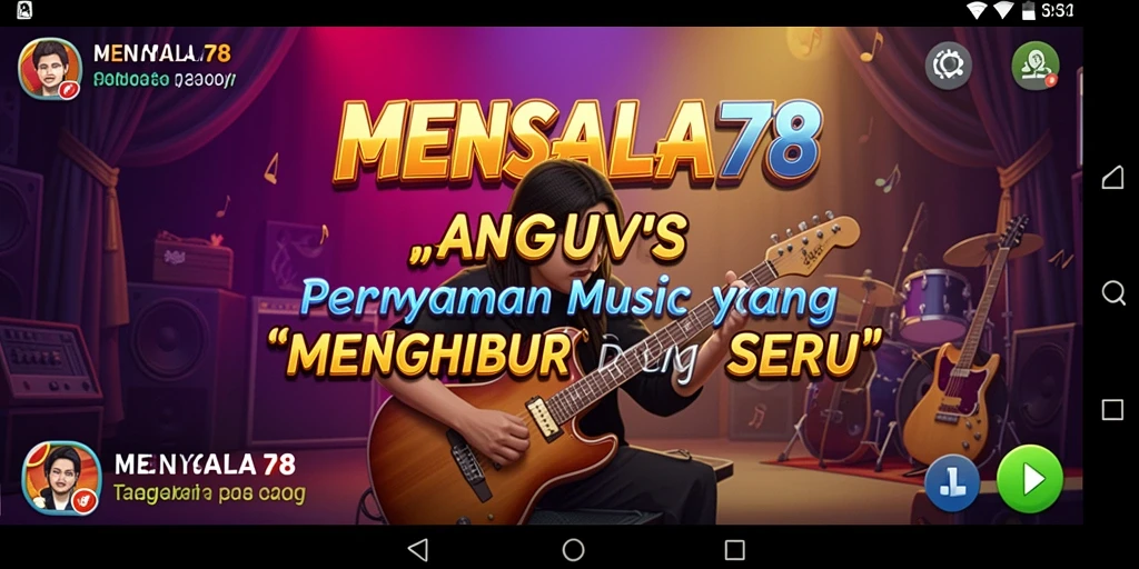 Gameplay seru dalam MENYALA78 dengan berbagai pilihan lagu.