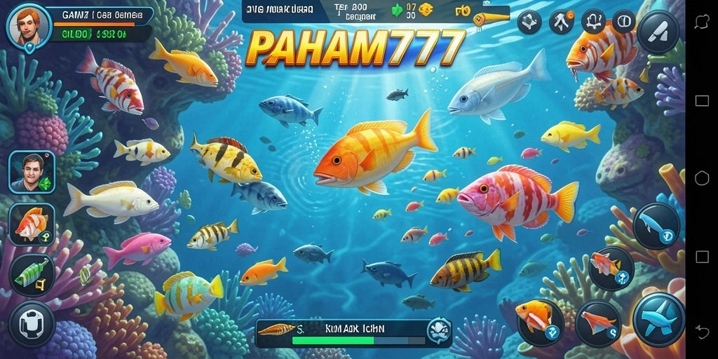 Tampilan menyenangkan dari gameplay Tembak Ikan di PAHAM777.
